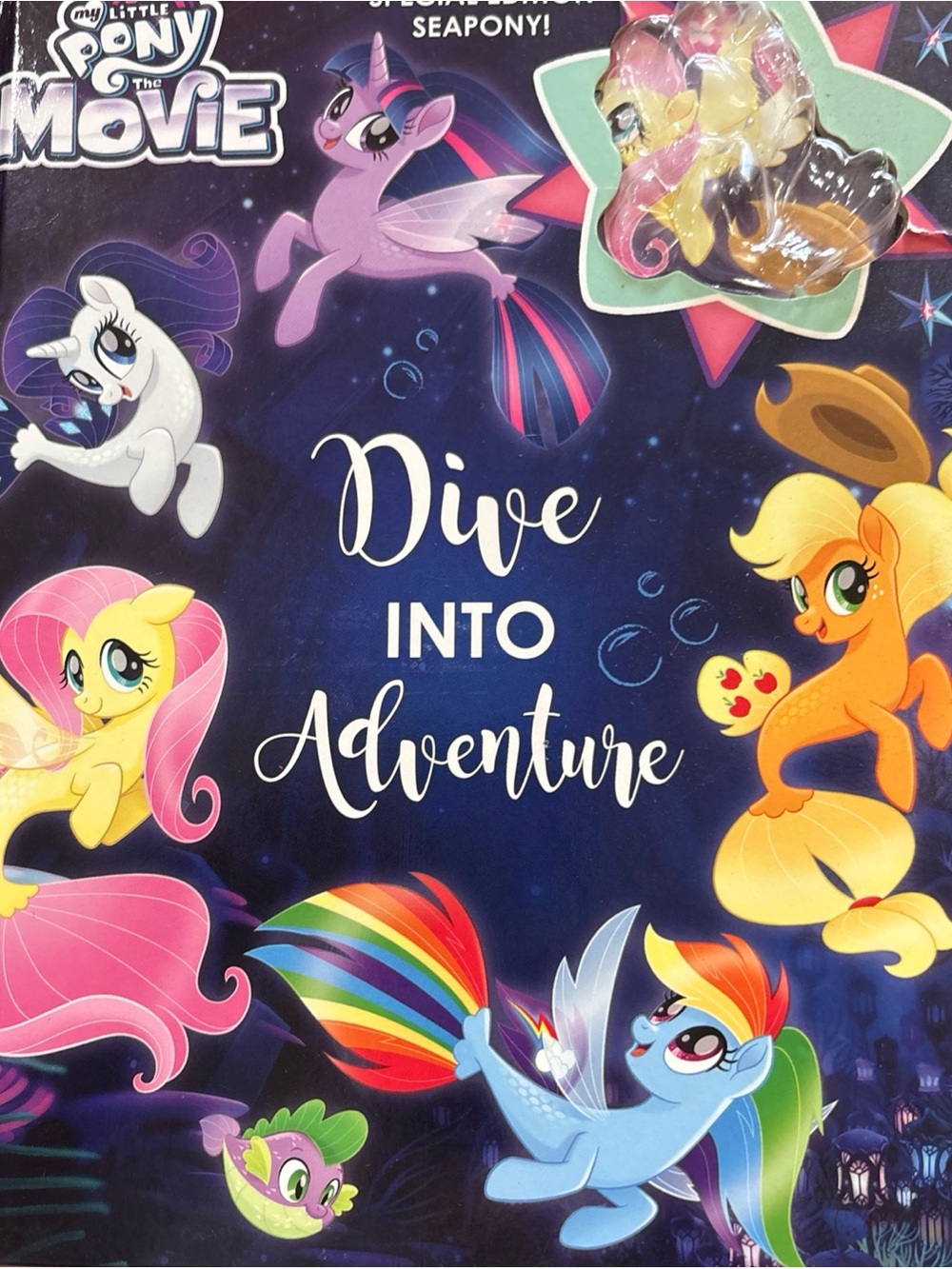 My Little Pony Dive Into Adventure Kids book- Multicolor My Little Pony Set